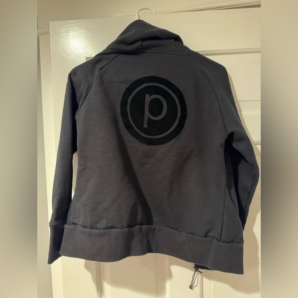 Tavi Noir and Pure Barre colab! Small, black hoodie.